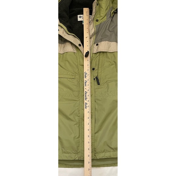 Columbia Jacket‎ Women Large Interchange Core Full Zip Green Gray Ski - Picture 5 of 10